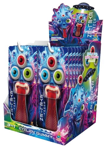 EYELIEN GUMMY 20g želé cukrovinka (Baleni:20ks 1ks=10,50Kč) EYELIEN GUMMY 20g želé cukrovinka (Baleni:20ks 1ks=10,50Kč)