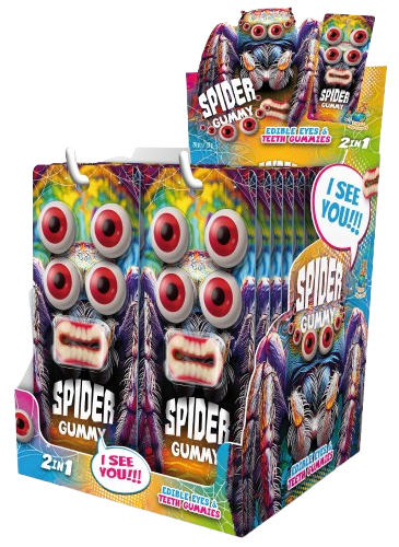 SPIDER GUMMY 20g želé cukrovinka (Baleni:20ks 1ks=10Kč) SPIDER GUMMY 20g želé cukrovinka (Baleni:20ks 1ks=10Kč)