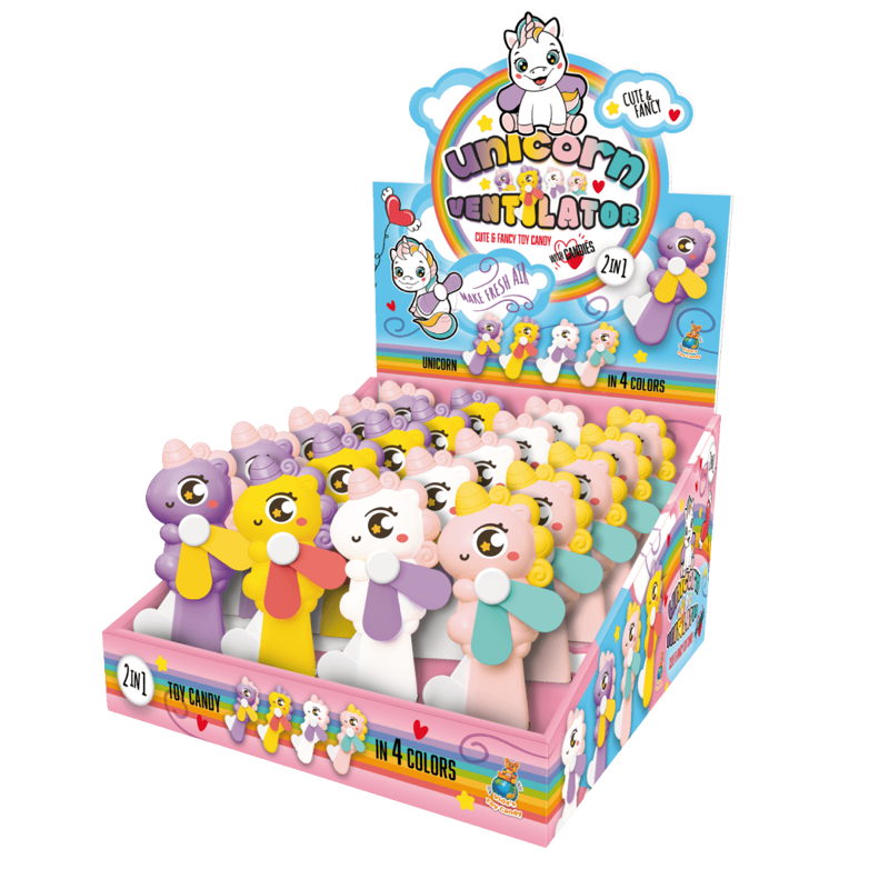UNICORN FUN 5g ventilátor s bonbóny (Baleni:20ks 1ks=18Kč) UNICORN FUN 5g ventilátor s bonbóny (Baleni:20ks 1ks=18Kč)