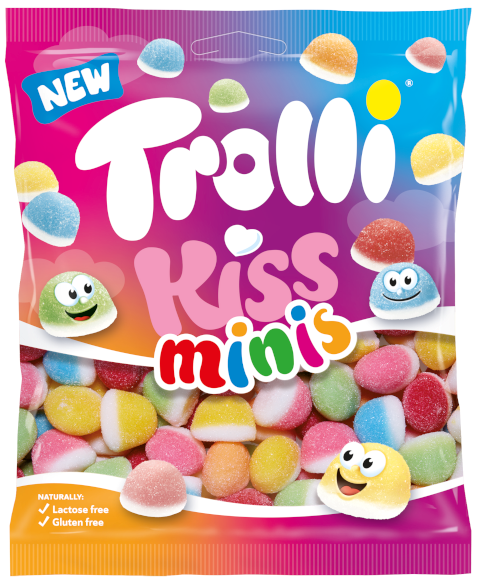 TROLLI KISS MINIS 100g želé bonbóny TROLLI KISS MINIS 100g želé bonbóny
