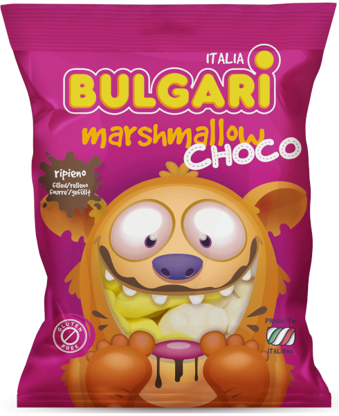 BULGARI CHOCO 150g marschmallow bonbóny BULGARI CHOCO 150g marschmallow bonbóny