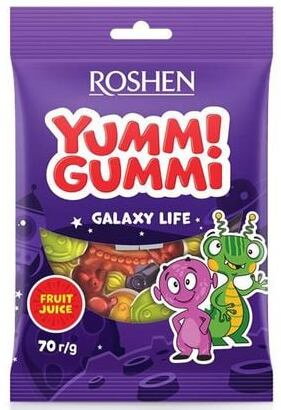 YUMM GUMMI GALAXI 70g želé bonbóny YUMM GUMMI GALAXI 70g želé bonbóny