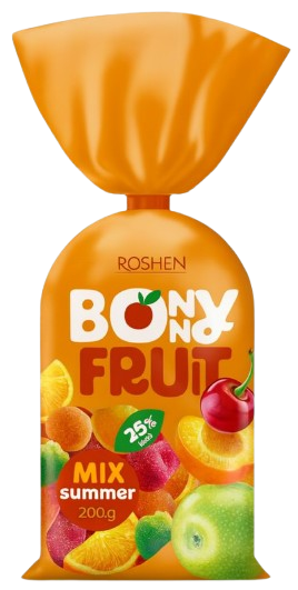BONNY FRUIT SUMMER MIX 200g želé bonbóny BONNY FRUIT SUMMER MIX 200g želé bonbóny