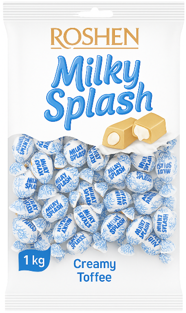 ROSEN MILKY SPLASH 1kg toffee bonbóny ROSEN MILKY SPLASH 1kg toffee bonbóny
