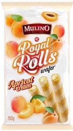 MULINO ROYAL ROLLS 150g meruňkové trubičky