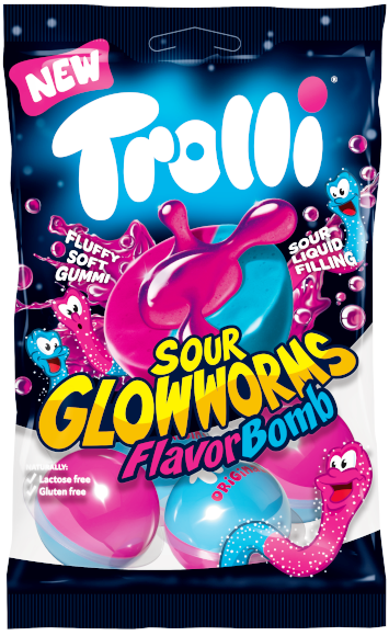 TROLLI BOMB 75g kyselý červík