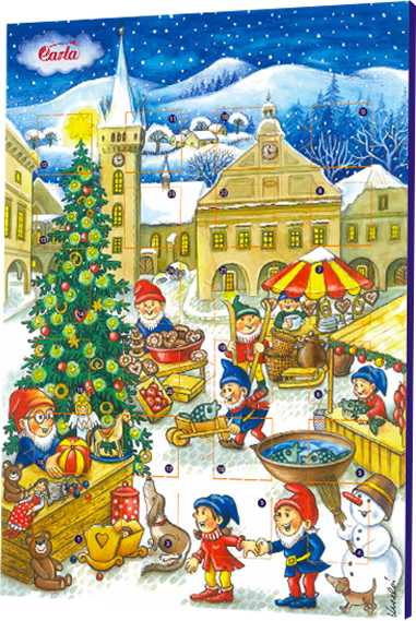 ADVENTNÝ KALENDÁR (Trpaslíci) 50g mléčna čokoláda ADVENTNÝ KALENDÁR (Trpaslíci) 50g mléčna čokoláda