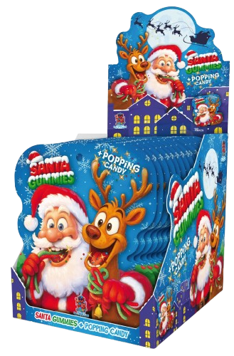 SANTA GUMMIES+POPPING CANDY 25g cukrovinka (Baleni:16ks 1ks=11,50Kč) SANTA GUMMIES+POPPING CANDY 25g cukrovinka (Baleni:16ks 1ks=11,50Kč)