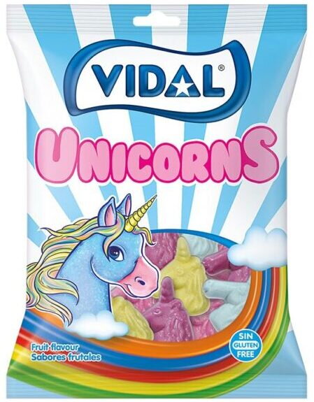 VIDAL UNICORNS 90g želé bonbóny