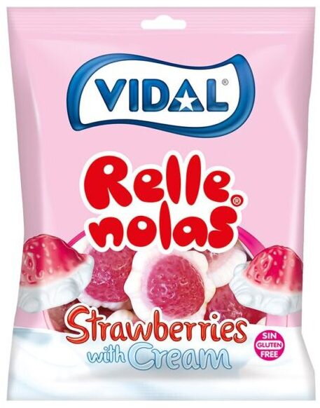 VIDAL STRAWBERRIES CREAM 90g želé bonbóny