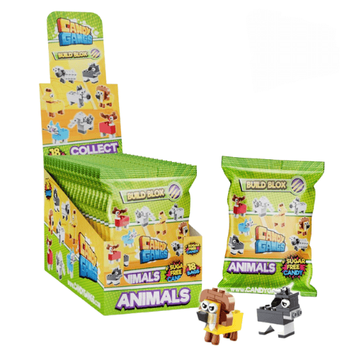 CANDY GANGS BUILD ANIMALS 1g cukrovinka (Balení:18ks 1ks=6,90Kč)