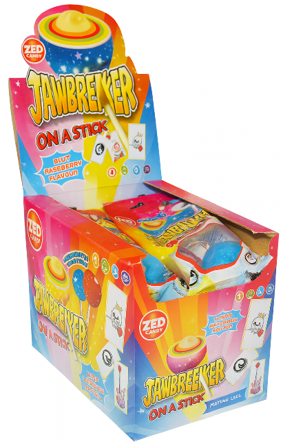 JAWBAREAKER STICK TATTOO 50g lízátko s tetovačkou (Balení:15ks 1ks=19Kč)