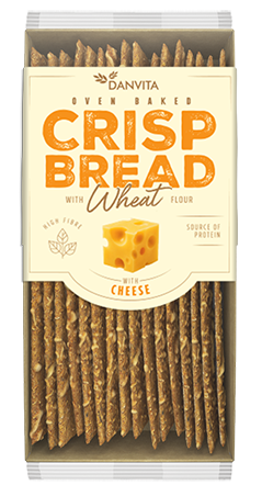 DANVITA CRISP BREAD 130g sýr