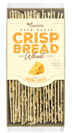 DANVITA CRISP BREAD 130g sýr Gouda