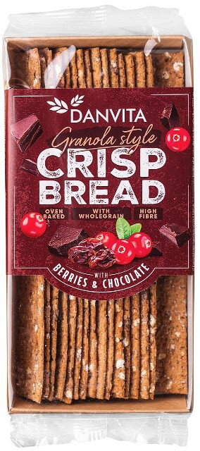 DANVITA CRISP BREAD 130g ovoce/čokoláda