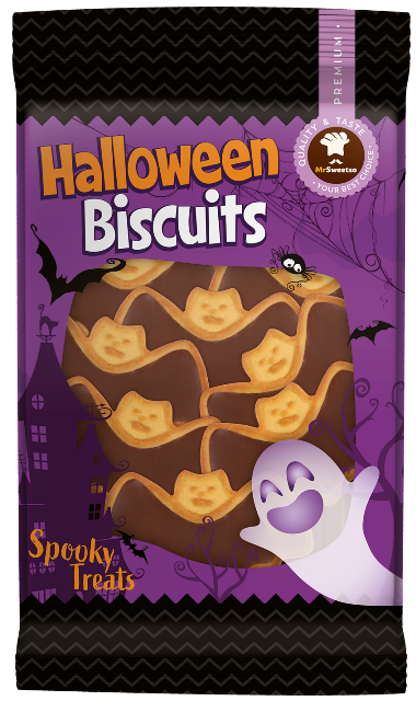 HALLOWEEN NETOPÝR 200g sušenky s polevou HALLOWEEN NETOPÝR 200g sušenky s polevou