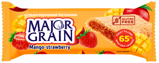 MAJOR GRAIN 40g mango/jahoda tyčinka MAJOR GRAIN 40g mango/jahoda tyčinka