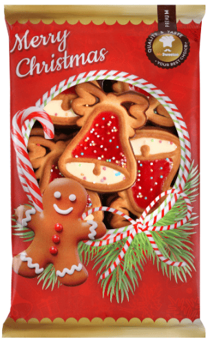 VÁNOCE ZVONEČKY 200g sušenky s polevou