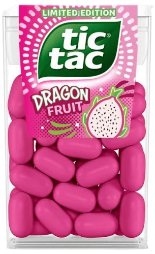 TIC TAC DRAGON FRUIT 18g ovocné bonbóny TIC TAC DRAGON FRUIT 18g ovocné bonbóny