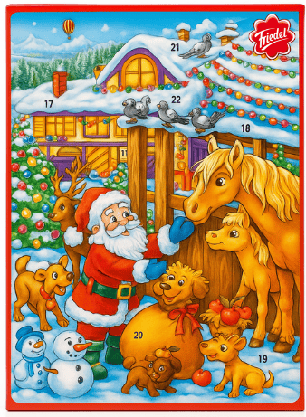 ADVENTNÍ KALENDÁŘ 75g mléčné čokoládky