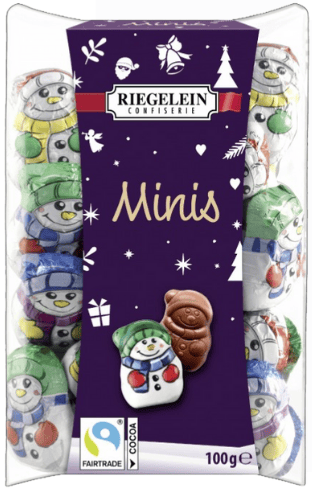 MINI SNOWMANS 100g mléčné čokoládky MINI SNOWMANS 100g mléčné čokoládky