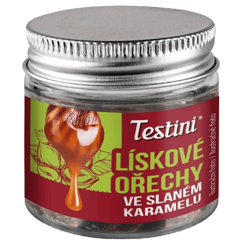 TESTINI DÓZA 90g lískové ořechy v karemelu