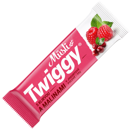 TWIGGY MŰSLI 40g malina/jogurt tyčinka