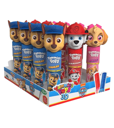 PAW PATROL YAMMIEZ POP 15g lízátko s hračkou(Baleni:12ks 1ks=30Kč)