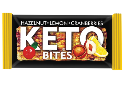 KETO BITES 60g brusinky/citrón
