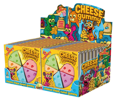 CHEESE GUMMY 42g želé cukrovinka (Balení: 20ks 1ks=12Kč)