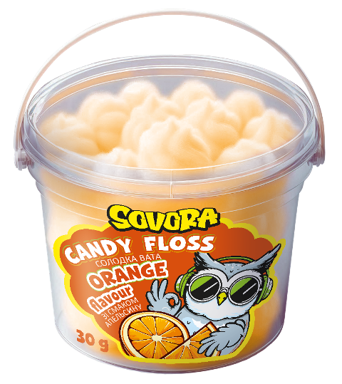 CUKROVÁ VATA 30g pomeranč