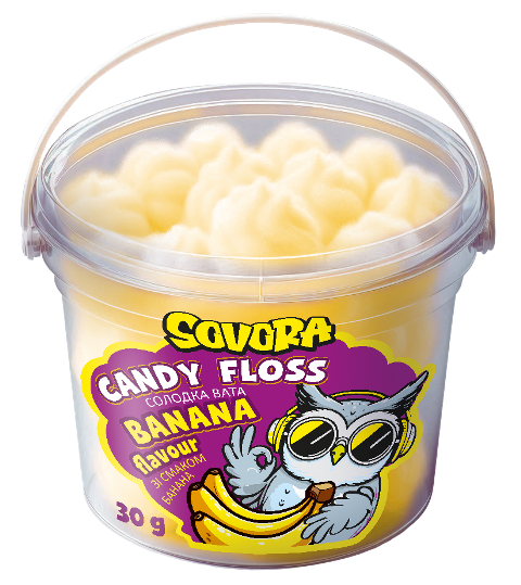 CUKROVÁ VATA 30g banán