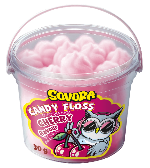 CUKROVÁ VATA 30g višeň