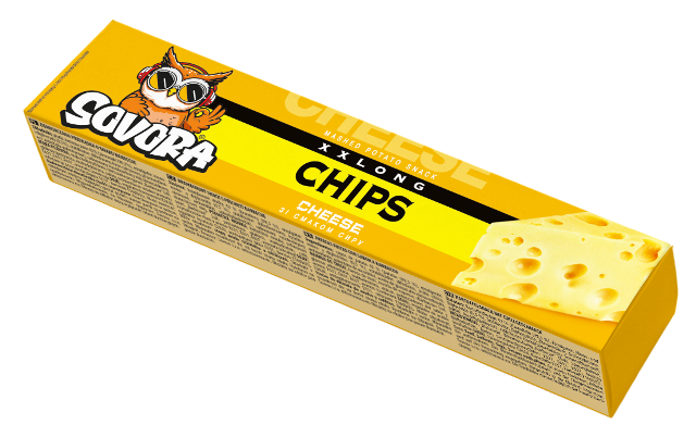 LONG CHIPS CHEESE 50g sýr (box)
