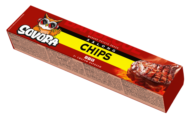 LONG CHIPS BBQ 50g barecue (box)