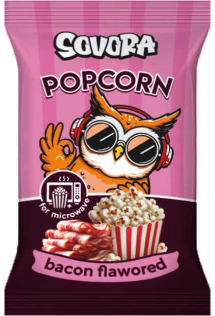 MICROWAVE POPCORN BACON 90g slaninový