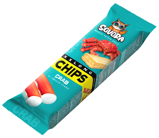 LONG CHIPS CRAB 70g krab
