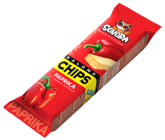 LONG CHIPS PAPRIKA 70g paprikové