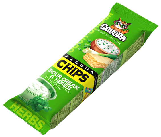 LONG CHIPS SOUR CREAM & ONION 70g smetanovo-cibulové