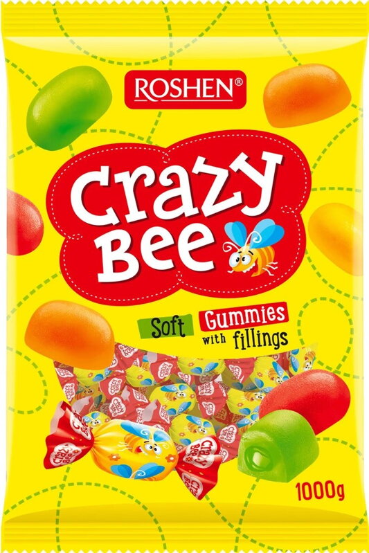 ROSEN CRAZY BEE 1kg želé bonbóny