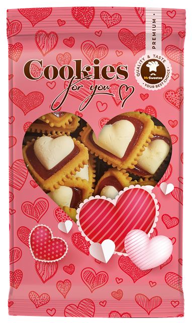 SRDÍČKA 200g sušenky s marmeládou