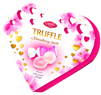 HEART WHITE 100g jahodový dezert