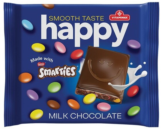 VITAMINKA HAPPY 90g čokoláda s lentilkami