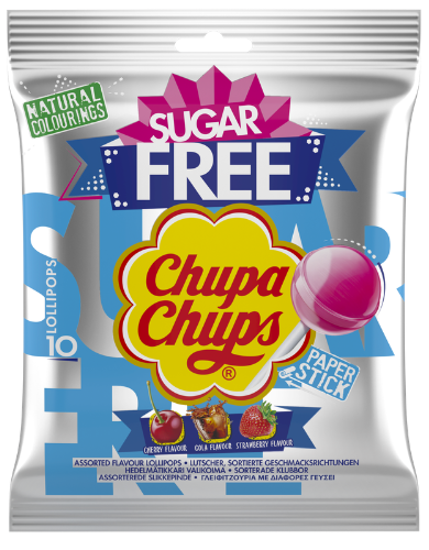 CHUPA CHUPS SUGAR FREE 110g lízátka bez cukru