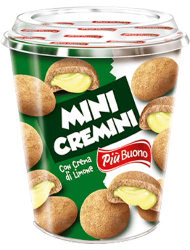 PIU BUONO MINI CREMINI 125g citrónové sušenky