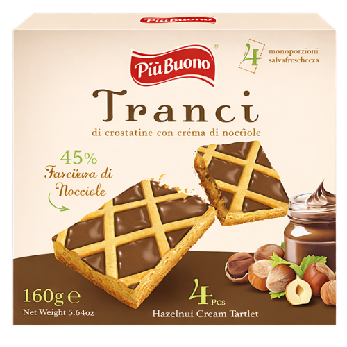 PIU BUONO TRANCI 160g oříškové tyčinky  (exp.13/09/26)