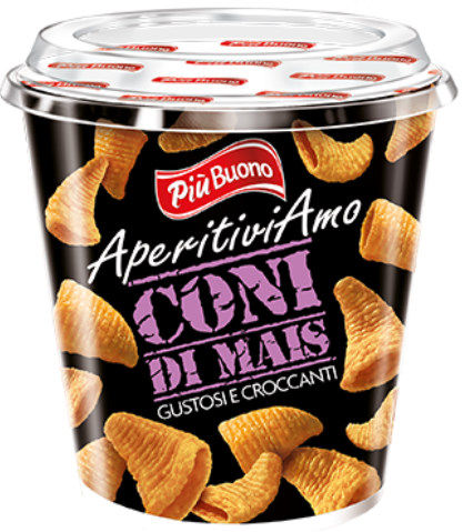 PIU BUONO CONI MAIS 50g kukuřičný kornoutky