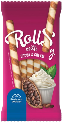PIDEMONT ROLLS 160g kakaovo-vanilkové trubičky