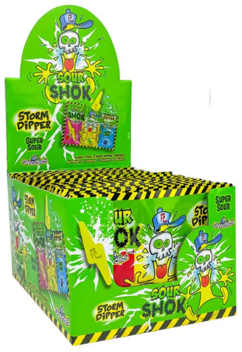 SOUR SHOCK STROM DIPPER 20g kyselá cukrovinka (Balení:12ks 1ks=4,50Kč)