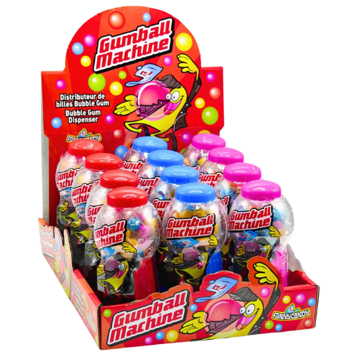 GUMBALL MACHINE 40g ovocné žvýkačky  (Balení:12ks 1ks=23Kč)